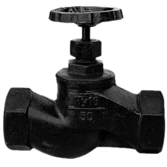 Вентиль 1 1/2″ чуг 15кч18п ДУ-40