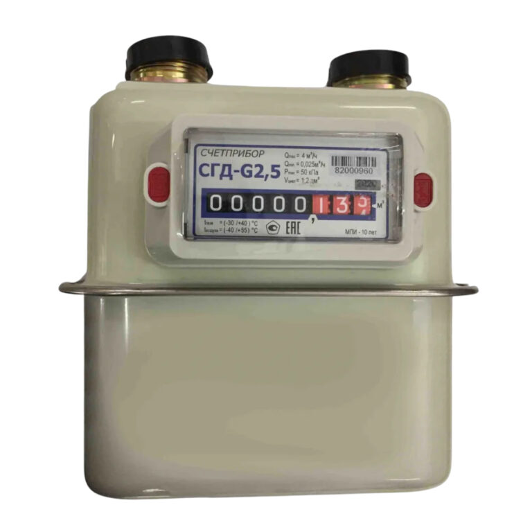 Счетчик газа СГД-G2.5 (М30х2) СИГНАЛ справа-налево (аналог СГК Точмаш) (110 мм)