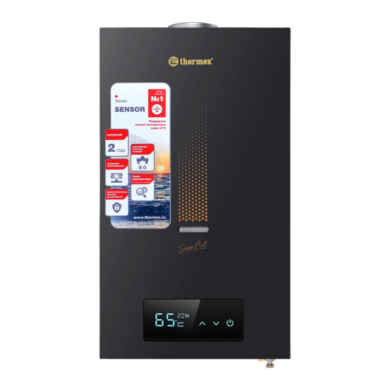 Газовый проточный водонагреватель THERMEX S 20 MD (Art Black)