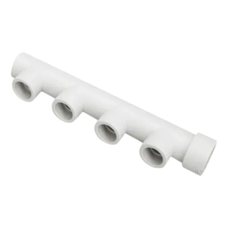 Коллектор 4 выхода 32х20 PP-R Rosturplast (БЕЛЫЙ)