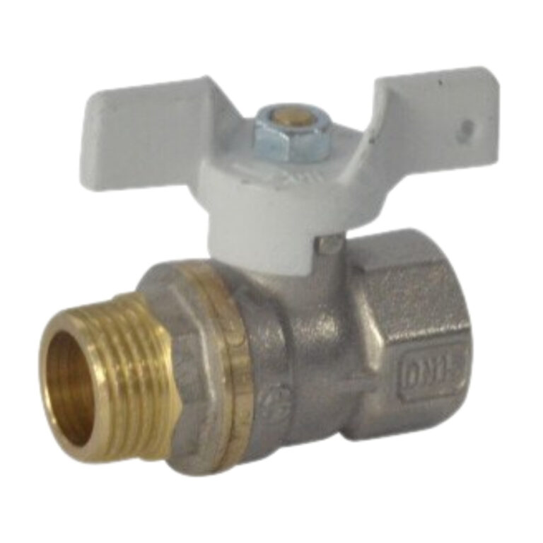 Кран шар Standart  1/2" г/ш баб белая Aqusfera 1104-01