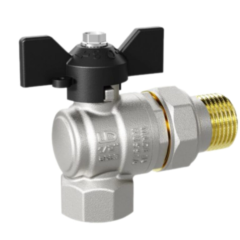 Кран американка шар угл.  1/2 - 1/2 (баб) LD PRIDE 47.206.15