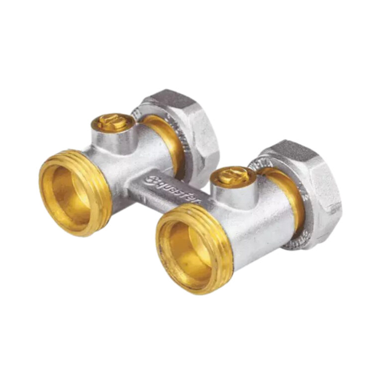 Узел нижнего подключения 3/4"х3/4" ЕК для двухтрубной системы прямой Aquasfera 5012-01
