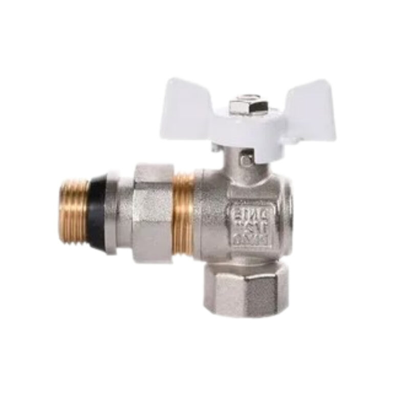 Кран американка Standart 1/2" баб белая угловой антипротечка Aquasfera 1128-01
