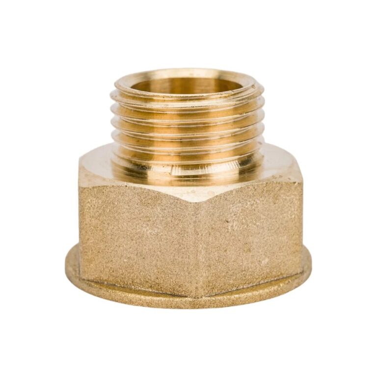 Переходник  1/2" - 3/8" г/ш латунь никель LD