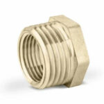 Футорка    1/2" - 1/4" ш/г латунь никель LD