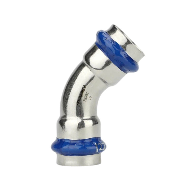 Угольник двухраструбный 45гр. Inox Press 15х15 Varmega VM712001515